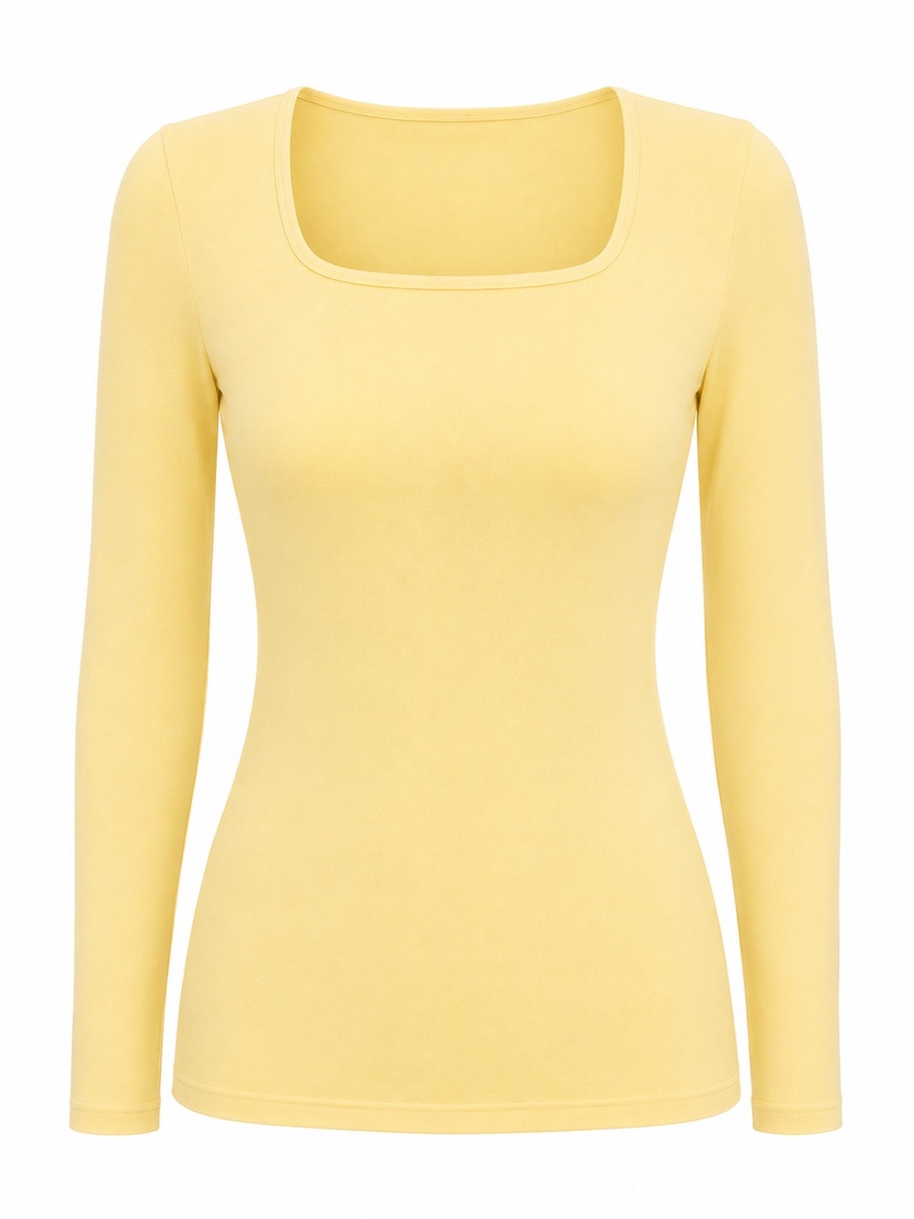 Aleeza Parks Square Neck Long Sleeve Top